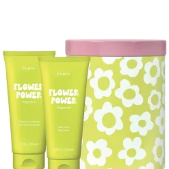 HAPPYBOX KIT 2 FLOWER POWER 200 ML Gel Esfoliante Corpo + 200 ML Latte