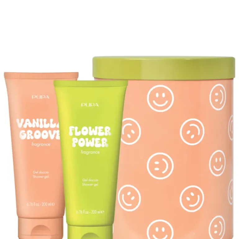 HAPPYBOX KIT 3 VANILLA GROOVE/FLOWER POWER 200 ML X 2 Gel Doccia