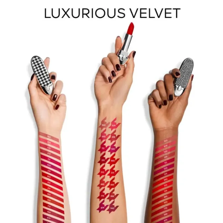 Le Teinte de Rouge à Lèvres Rouge Luxurious Velvet Metal G De Guerlain
