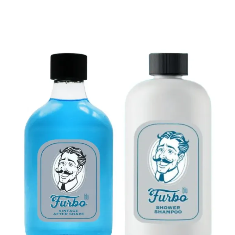 Lozione Dopobarba + Shower Shampoo Vintage Blu Confezione 200 ML Lozio