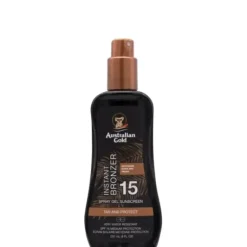 Spray Gels Sunscreen SPF 15 con effetto Bronze
