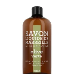 TERRA - Olive Verte Savon Liquide de Marseille Recharge 1000 ML