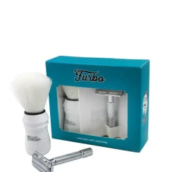 Vintage Wet Shaving Confezione RASOIO + PENNELLO FURBO